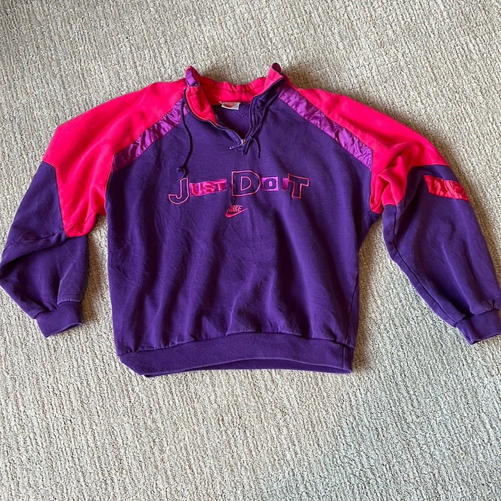 Vintage 80s style bike quarter zip